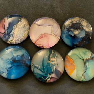 A new set of colorful refrigerator magnets